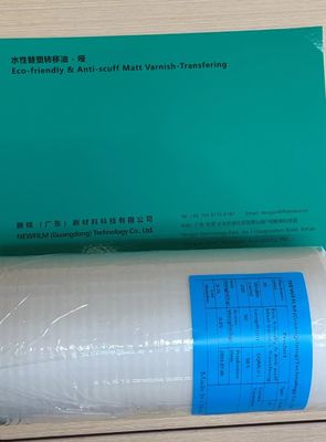 Giá tốt. Varnish chuyển nhiệt thân thiện môi trường, chống trầy xước, mờ/bóng, có chứng nhận MSDS, độ dày 17-27mic hoặc tùy chỉnh trực tuyến