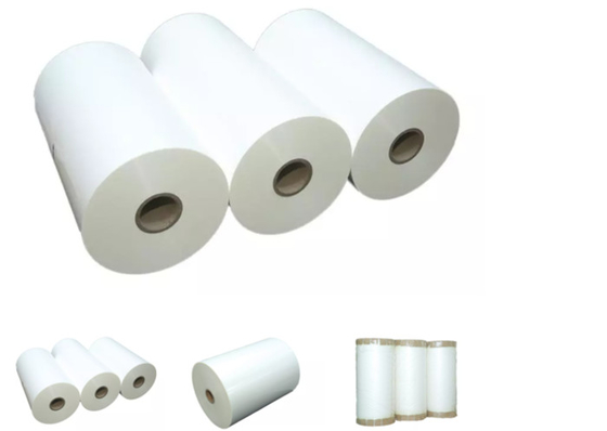 Good price 18miu Glossy Bopp Clear Thermal Laminating Film Roll chiều rộng 1700mm trực tuyến