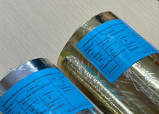 Good price Bộ phim mạ nhôm PET dày tùy chỉnh cho lõi giấy 1 inch hoặc 3 inch trực tuyến