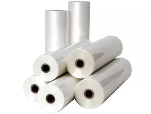 Giá tốt. 12 đến 30 micron BOPP Lamination Film Rolls với chiều dài từ 500m đến 2000m và lớp keo EVA cho in quy mô lớn trực tuyến