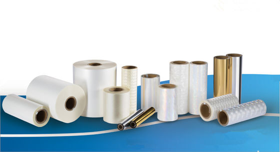 Good price 18u Gloss Bopp Clear Clean Hot Lamination Film Roll Suitabale cho máy liêm trực tuyến
